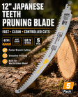 12 wood Pruning Reciprocating Saw Blades 6tpi Japanese Teeth Cr-v Arc Edge 5pack
