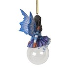 Pt Amy Brown Designer Fairies Violet Bubble Rider Fairy Ornament