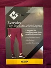 Lot Of 4 Members Mark Everyday High Rise Extra Warm Leggings Women Size Med Nwt