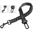 2 Pcs Dog Car Seat Belts With Elastic Cushioning - Pet Travel Safety Harness  He