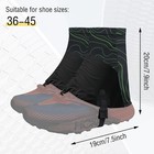 Waterproof Hiking Gaiters  Elastic Breathable Sand-proof Shoe Covers