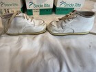 Vintage Lot 3 White Leather Lace-up Oxford Dress Shoes Baby Size 2-4 W  Boxes