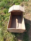 Antique Primitive Wood Painted Baby Cradle Crib Or Bed