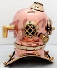 Antique Scuba Copper   Brass Diving Helmet Us Navy Mark V Deep Sea Marine Divers