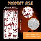 71 X 35 Inch No One Leaves Door Cover  Spooky Bloody Handprints Door Backdrop   
