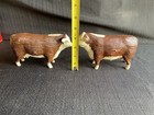 Hartland Plastic Large Cow Bull Brown   White Farm Animal Milk Livestock Vintage