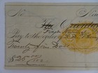 New York The Oriental Bank Check 1877 Cornwell Bros    Vogler Broome Street