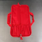 Ergo Chef 5 Pocket Chef Knife Case Roll Bag Knife Bag Red  open Box 