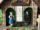 Toggili Vintage German Weather House Station Chalet Thermometer Barometer