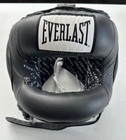 Everlast Face Saver Full Face Boxing Headgear - Protective Head Gear - Black New