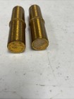 Lot Of 2 Vintage Revlon Lipstick Gold Holder Tubes Futurama Ultima Moon Drops