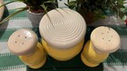 Vintage Chef s Hat Salt And Pepper Shakers With Matching Grease cookie Jar Mcm