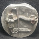 Xd15173 Very Cool Vintage 2000  satanic Symbols   Goat  Pewter Mens Belt Buckle