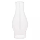 8-1 2 In  Handblown Clear Chimney With 3 In  Fitter And 4 In  Bulge