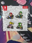 Mario Kart 8 Deluxe Enamel Pin Badge Set  nintendo Switch Promo  4-pack  New