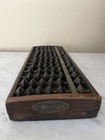 Vintage Japanese Wooden Abacus Soroban Math Calculating Tool 1 5 Beads 13 Rows
