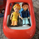 Vtg 1980s Little Tikes Dollhouse Red Family Van Mom Dad Baby Original Box 5575