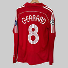 Liverpool 2006-2007 Home Champions League Long Sleeve Jersey - Steven Gerrard  8