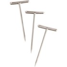 Business Source 32351 T-pins  9 16 In  Head Width  2 In  Length  100 bx  Silver