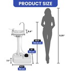 4 5 Gallon Portable Sink 17l Hand Wash Station W  Basin Stand Camping Travel