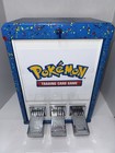 Blue  1 Vend 3 Column Sticker Tattoo Pokemon Card Vending Machine Tcg Working