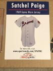 Satchel Paige Piece Of 1969 Milwaukee Braves Game Worn Jersey By Sports Cards