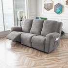 Recliner Chair Cover stretch Sofa Cover 3 Seater With Arm Rest  Couch Cover Soft