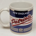 Nfl New England Patriots - 11oz Ceramic Coffee Cup - Mug  New  gold Tone Trim 