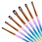 100  Pure Kolinsky Acrylic Top Quality Nail Brush Diamond Rainbow Handle 8-16