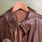 Authentic Wwii Army Air Corps Flight Leather Jacket With Original Patch