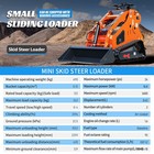 24hp Track Skid Steer Loader rato Hydraulic 3-stage Pump System 2-cylinder