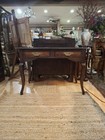Antique 18th Century Style Tavern Table   Lowboy     Hand Pegged  Queen Anne Legs