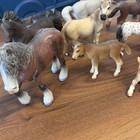 Vintage Retired Schleich Horses Figures Lot Of 11 Various Sizes And Colors