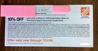 Home Depot Coupon 10  Off Your Next Purchase In-store  Online  Exp  7 31 26