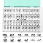 48 Sizes Stainless Steel Dental Kids Primary Molar Crowns Pediatric Crowns Kit