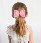 Pink 6    Jumbo Hair Bow Clip Grosgrain Ribbon Trendy Boutique Boho Hair Barrette