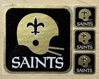 Vintage Rare Set Of Unused New Orleans Saints Stickers Decals Nfl Football