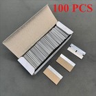 100 X Razor Blades Single Edge Extra Sharp Heat Treated Safety Knife Scrapers