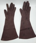 Elvette By Dawnelle Brown Gloves Size 7 Embroidered