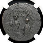Byzantine  Heraclius With Heraclius Constantine  Ad 610-641     Follis  Ngc Vf