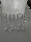 Mikasa Park Lane Crystal Champagne Flutes Goblets Set Of 4 8 3 4  Clear Glass