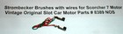 Strombecker Brushes With Wires For Scorcher 7 Motor  Vintage Original Slot Car