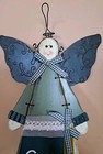Vtg Angel Wooden Hanging Plaque God Bless Irish Home Blessing Wall Hanging 