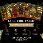 Original Design 78 Gold Foil Tarot Deck Rider Waite Cards With Gift Box Set New