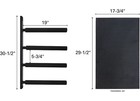 Extreme Max 3006 8474 Vertical Surfboard   Sup Wall Storage Rack 4-arm Padded