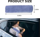 2pcs Car Seat Belt Pads  Soft Plush Shoulder Cover Protector  Color  Blue Gray