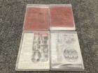 Stampin Up Seasonal Cling Stamp Set Christmas holiday bells      Lot Of 4