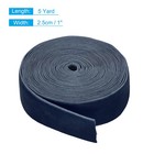 Velvet Ribbon 1 Inch X 5 Yard Single Face Spool Dark Blue