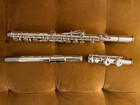 Yamaha Yfl-221 Student Flute Nickel Silver Plated With Hard Case   2 Way Bag