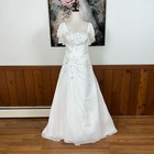Beautiful David   s Bridal Chiffon Drape Wedding Gown 